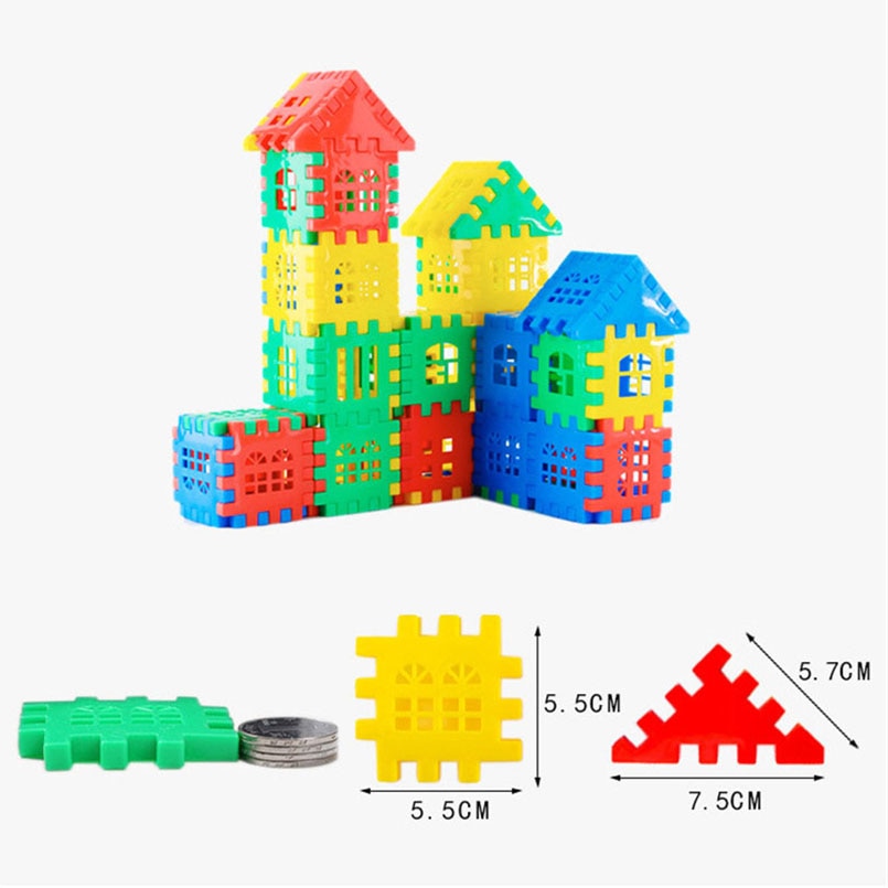 100/160pcs House Building Blocks Baby Educational Learning Construction Developmental Toy Set Brain Game Toys Best Gift For Kids