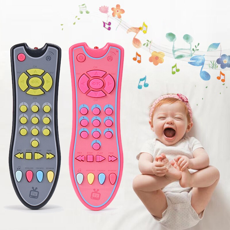 Baby TV Remote Control Kids Musical Early Educational Toys Simulation ...