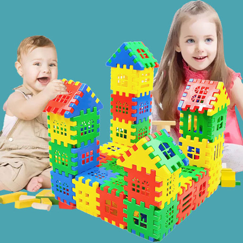 100/160pcs House Building Blocks Baby Educational Learning Construction Developmental Toy Set Brain Game Toys Best Gift For Kids