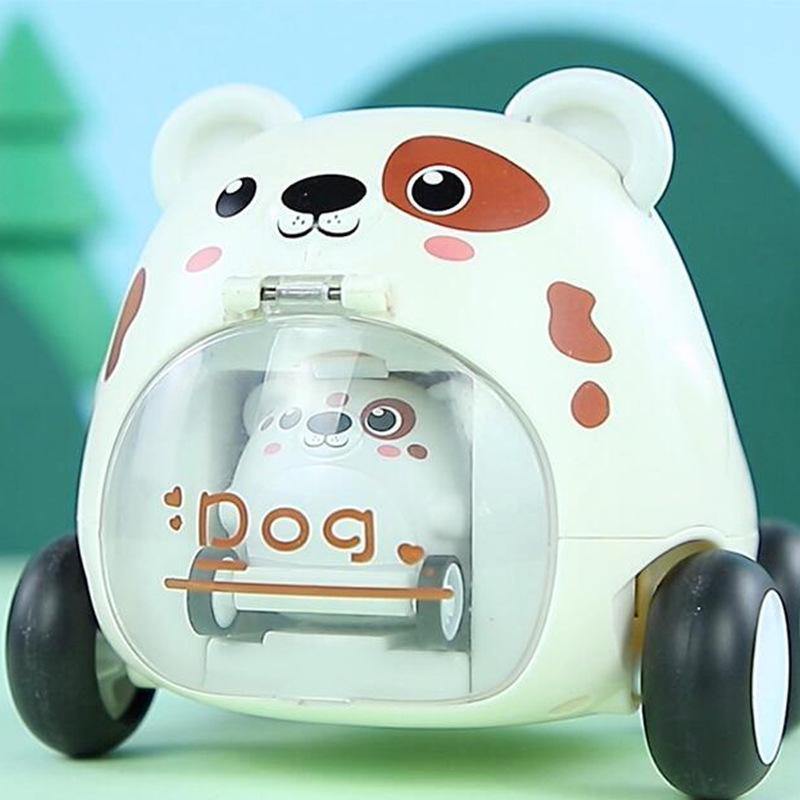 Cartoon Cute Pet Sliding Catapult Car