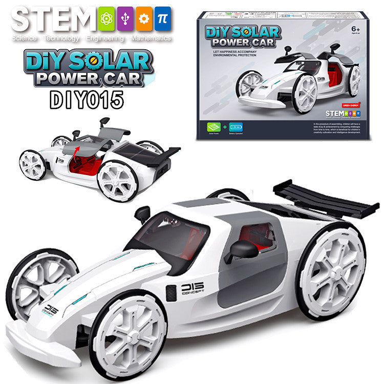 DIY STEM Assembled Racing Solar Cars Educational Toys