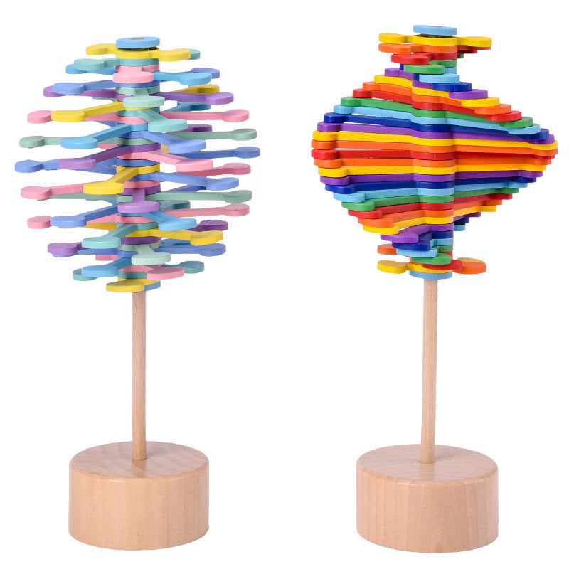 Rotating flower decompression stick for kids