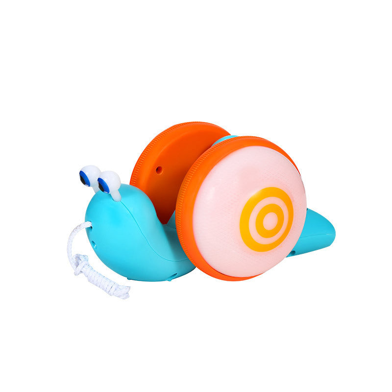 Pull Along Walking Snail Toy For Toddlers With Lighting Music