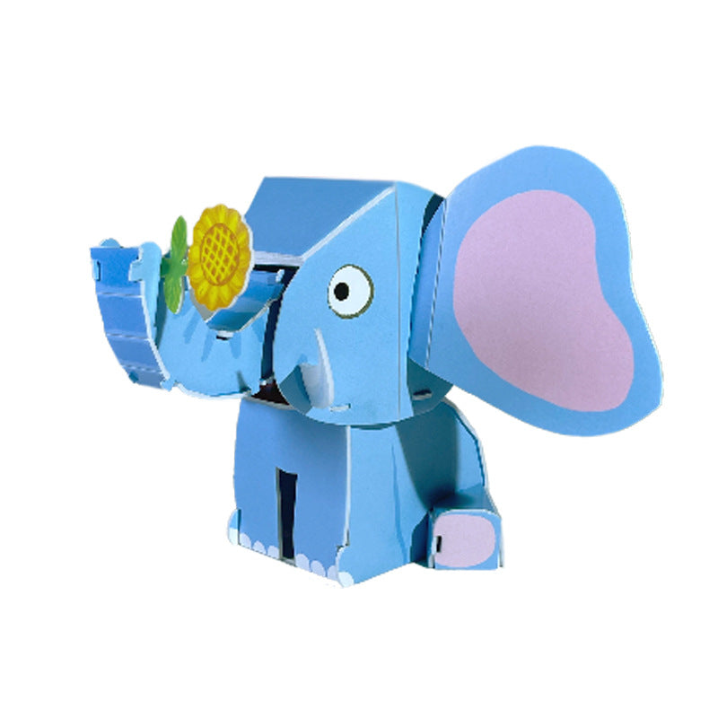 Cardboard Animal 3D Puzzles Jigsaw DIY Crafts Toys