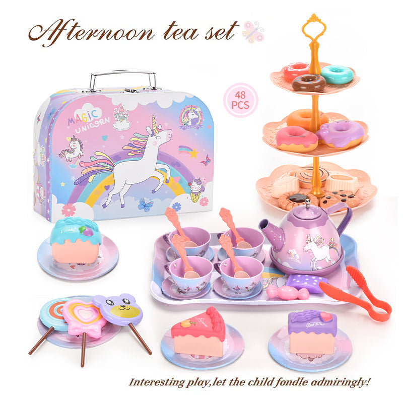 Prentend Play House Afternoon Tea Set Multiple Desserts