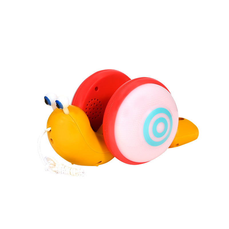 Pull Along Walking Snail Toy For Toddlers With Lighting Music