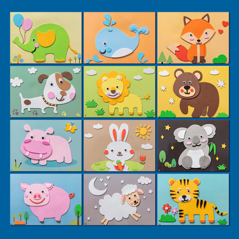 3D EVA Foam Sticker Puzzle Game DIY Animal Children's Education Toys