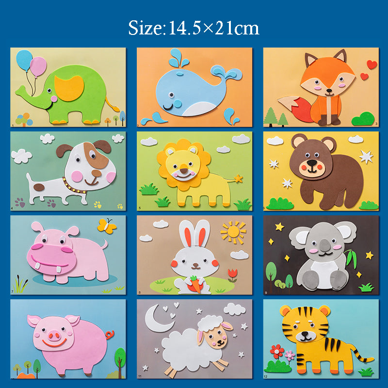 3D EVA Foam Sticker Puzzle Game DIY Animal Children's Education Toys