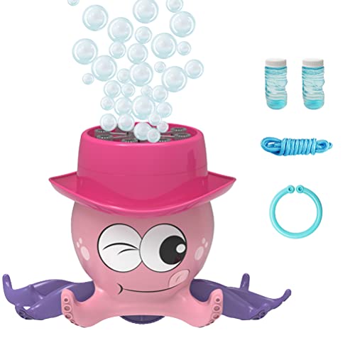 Octopus Bubble Machine for Kids Pull String Toy