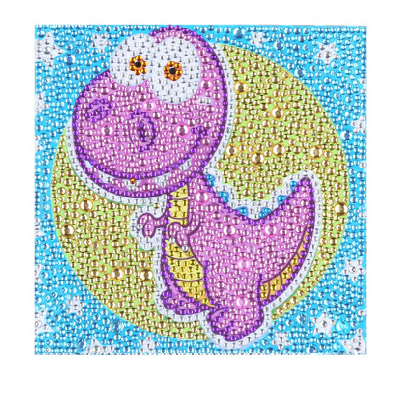 Cartoon Animal Diamond Painting Dinosaur Children Stickers Puzzle