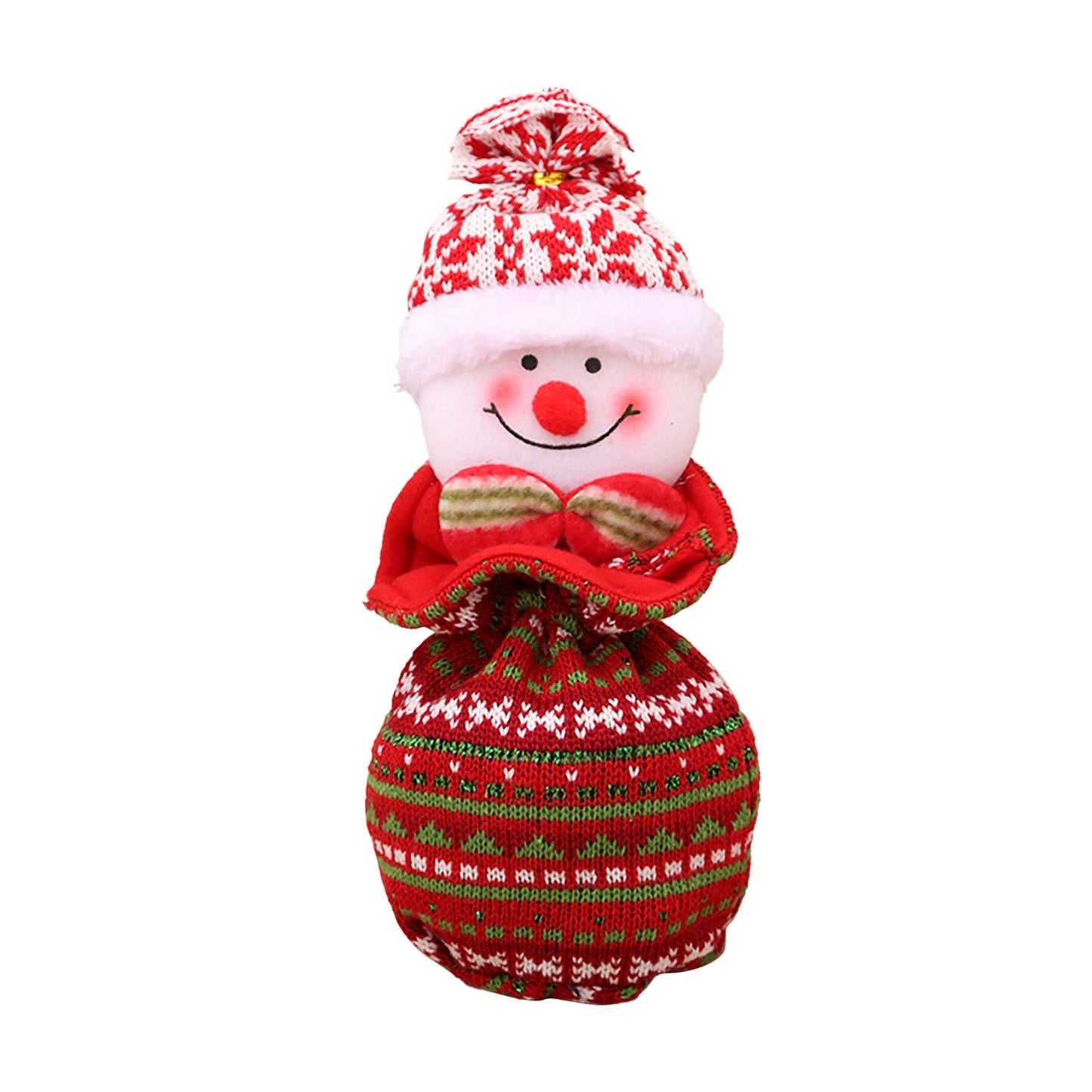 Christmas Knitted Dolls Christmas Eve Candy Gift Bag