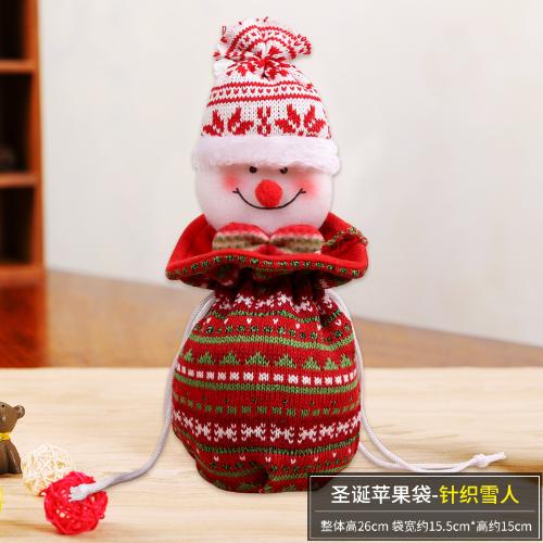 Christmas Knitted Dolls Christmas Eve Candy Gift Bag