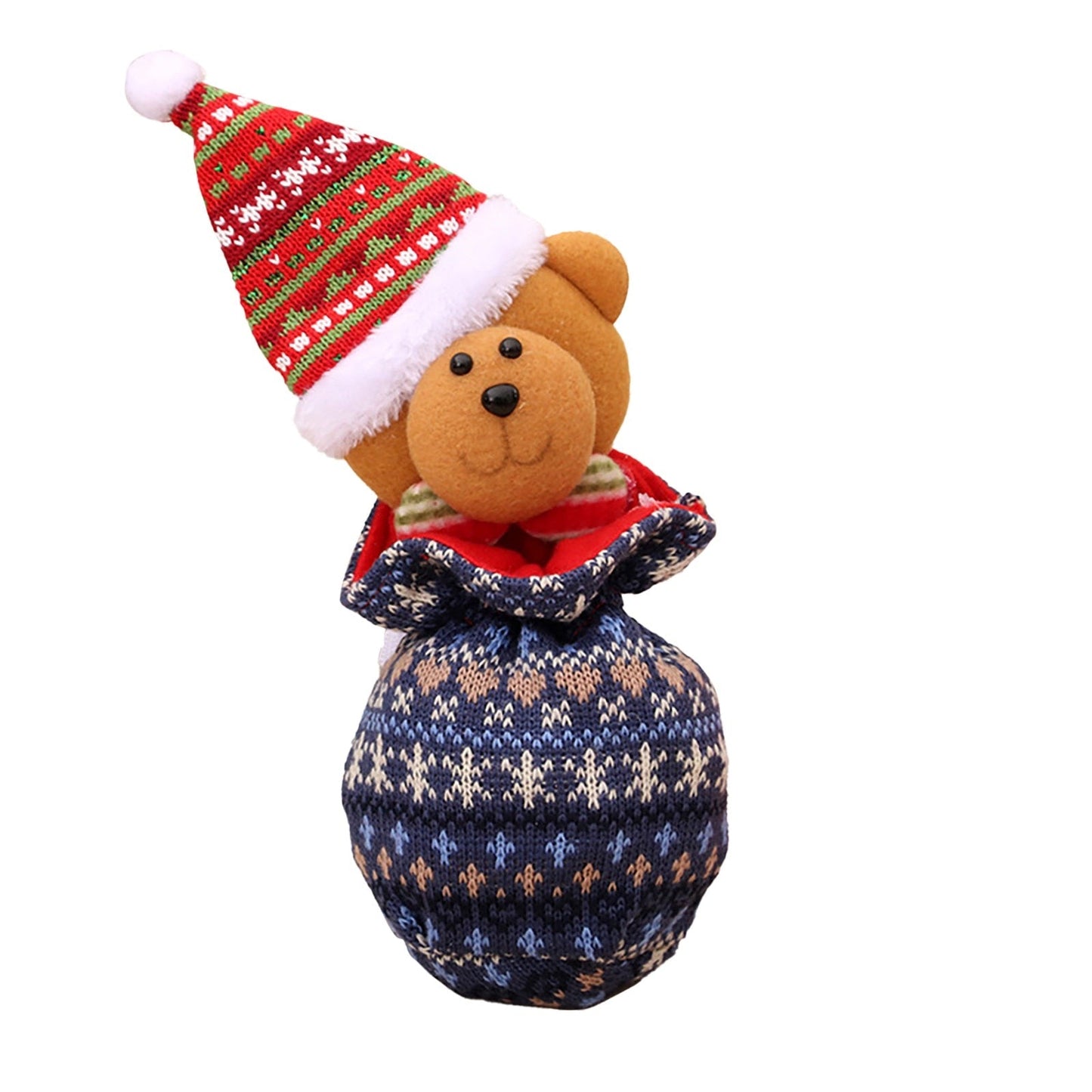 Christmas Knitted Dolls Christmas Eve Candy Gift Bag