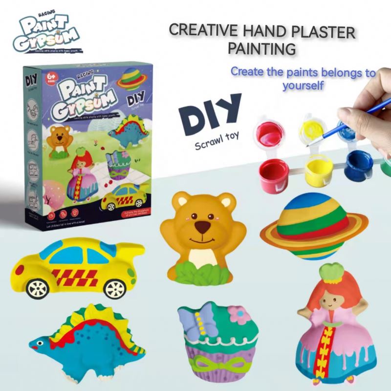 Diy Plaster Art Painting Toy Set For Kids