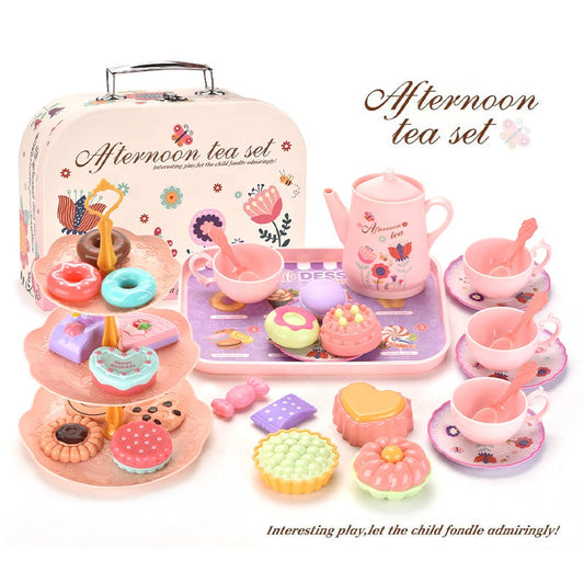 Prentend Play House Afternoon Tea Set Multiple Desserts