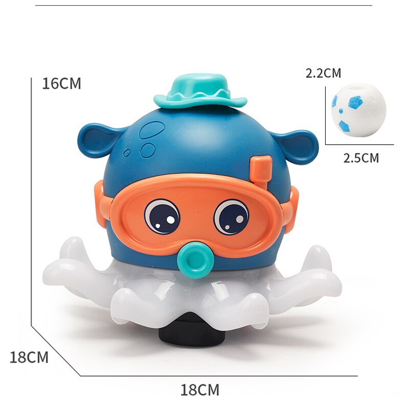 Kids Electric Octopus For Spray Blowing Floating Ball Toys