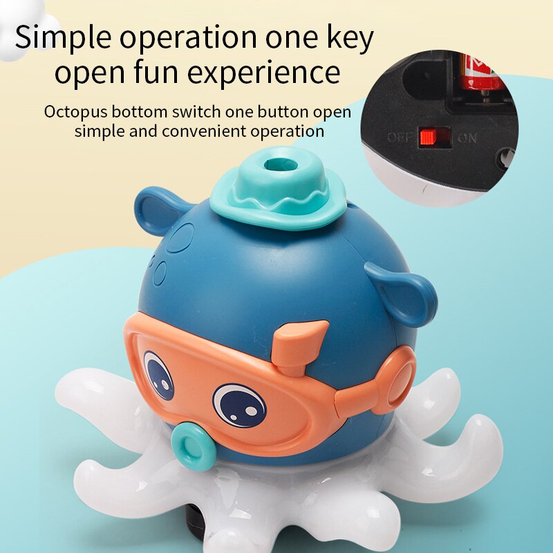 Kids Electric Octopus For Spray Blowing Floating Ball Toys