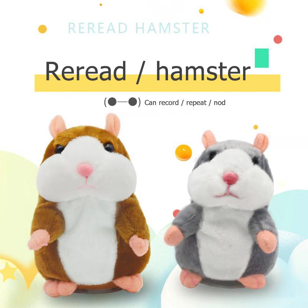 Funny Talking Repeat Hamster Plush Toy Doll Kids Gift