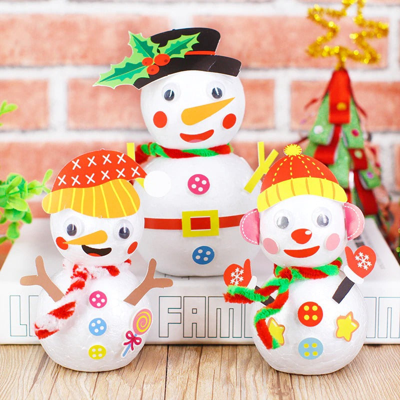 Easy DIY Christmas Snowman for Children