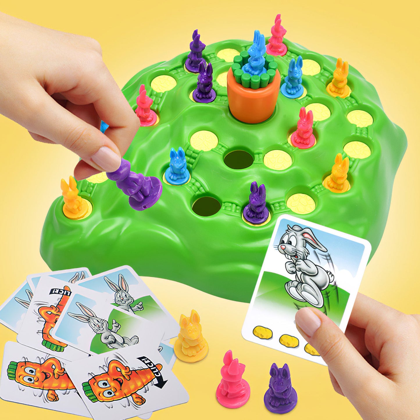 Bunny Chess Toy Competitive Trap Game for Family Game