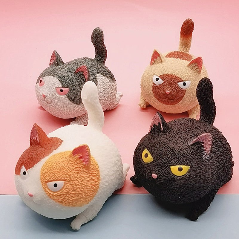 Angry Cat Antistress Ball Stress Relief Squeeze Toy