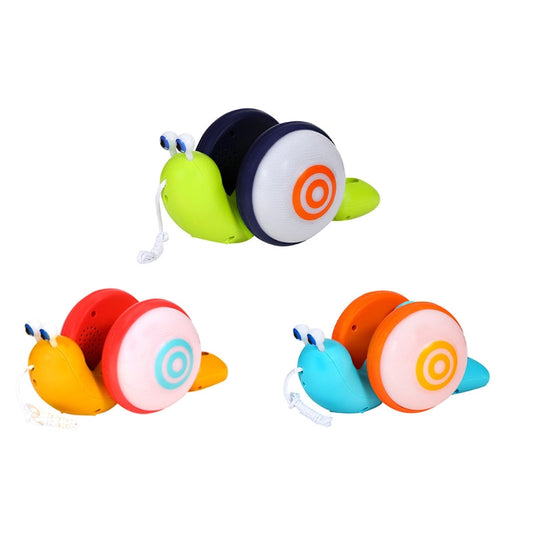 Pull Along Walking Snail Toy For Toddlers With Lighting Music