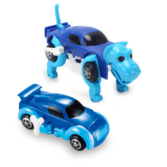 Clockwork Automatically Car Model Deformation Toy