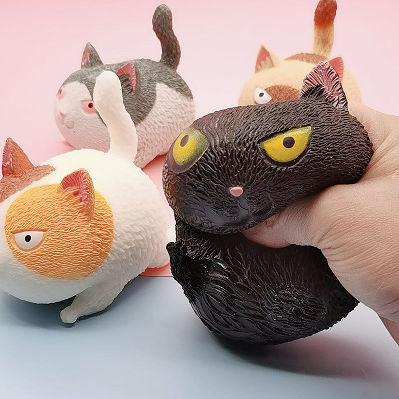 Angry Cat Antistress Ball Stress Relief Squeeze Toy