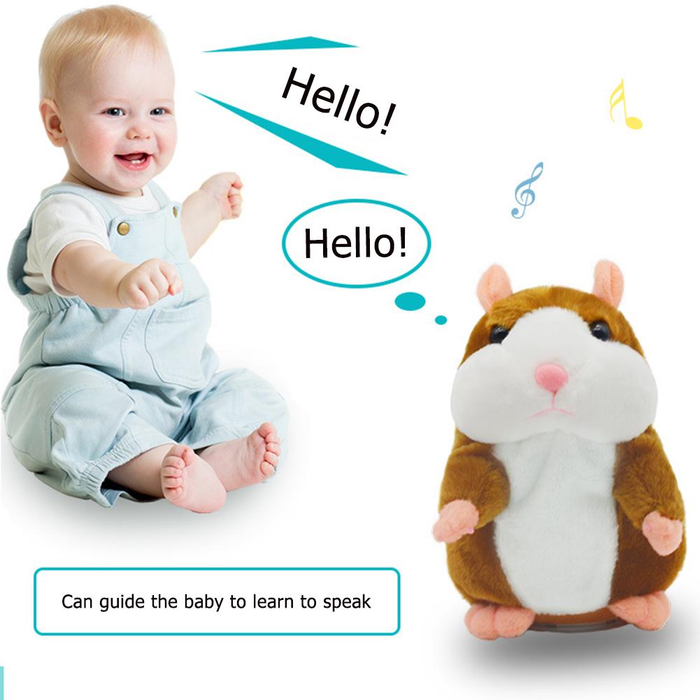 Funny Talking Repeat Hamster Plush Toy Doll Kids Gift