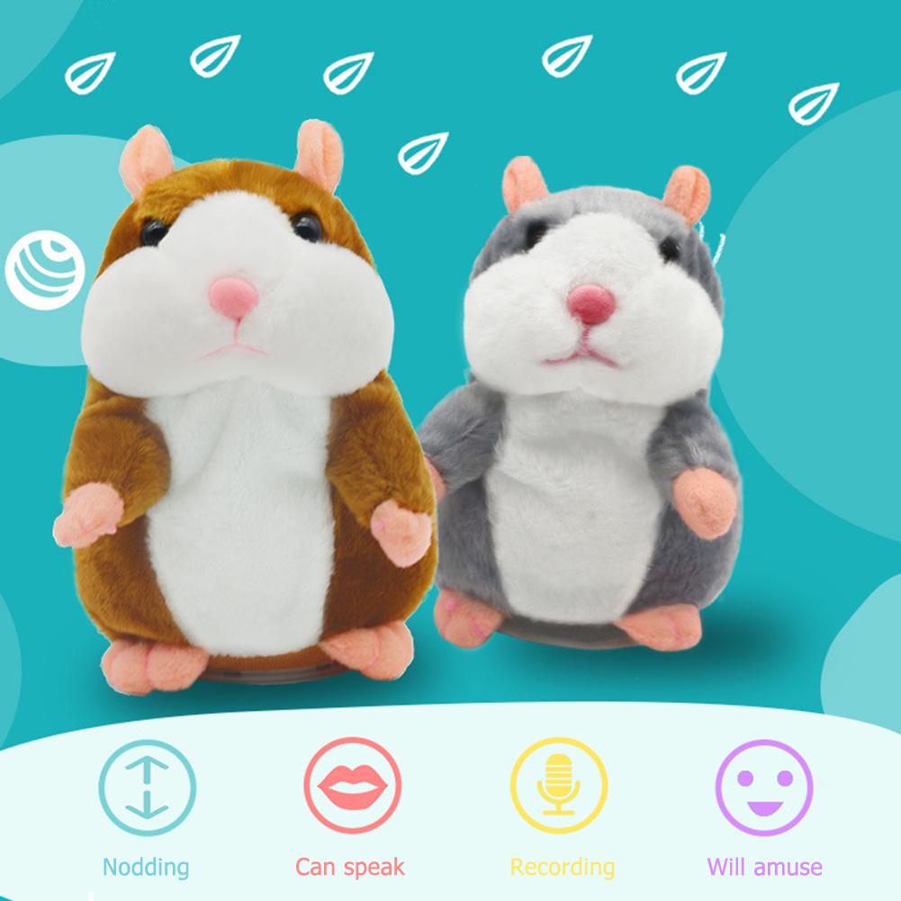 Funny Talking Repeat Hamster Plush Toy Doll Kids Gift