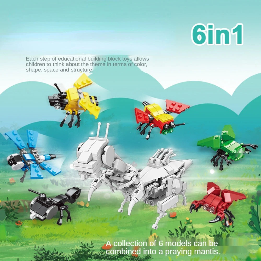 Random Bag Blind Box Toy Bricks Dinosaur Insect