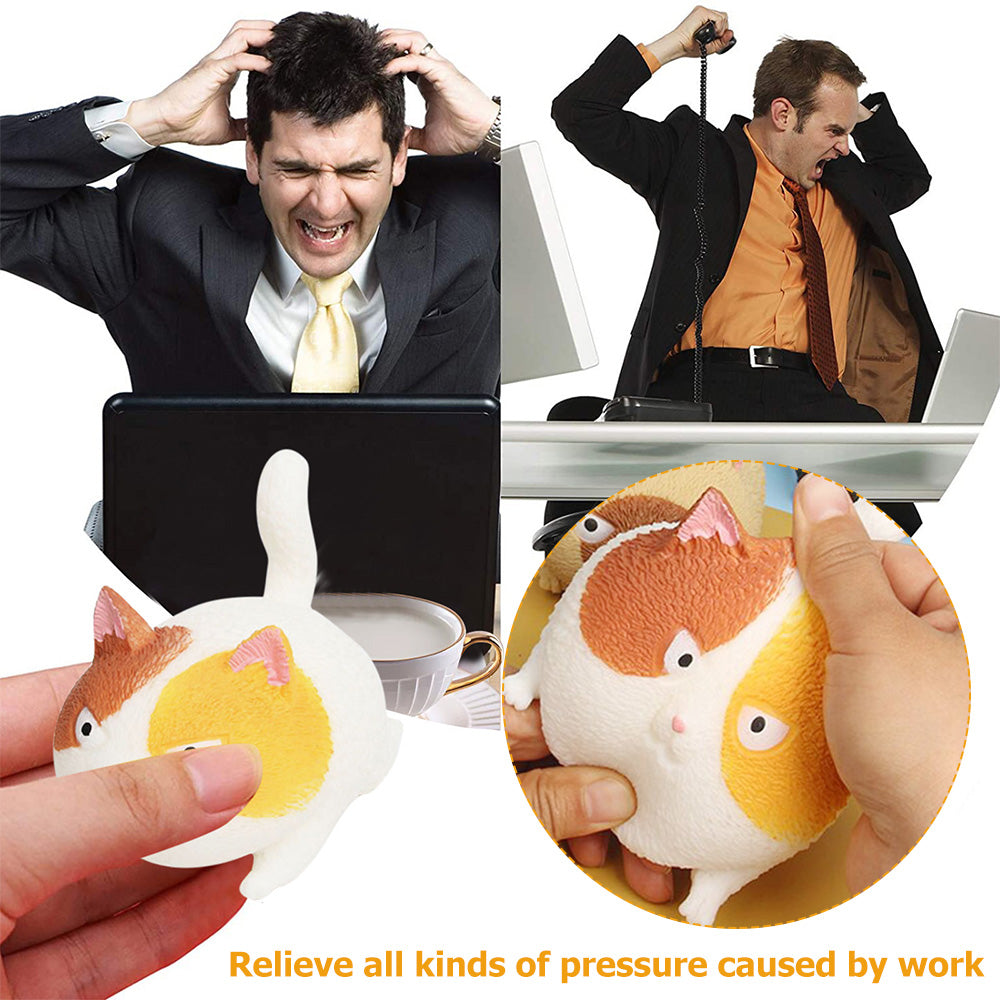 Angry Cat Antistress Ball Stress Relief Squeeze Toy