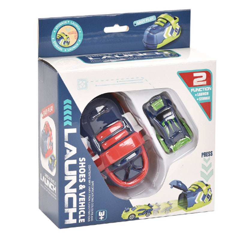 Kid's Ejection Running Shoes Toy Press Shoot Car