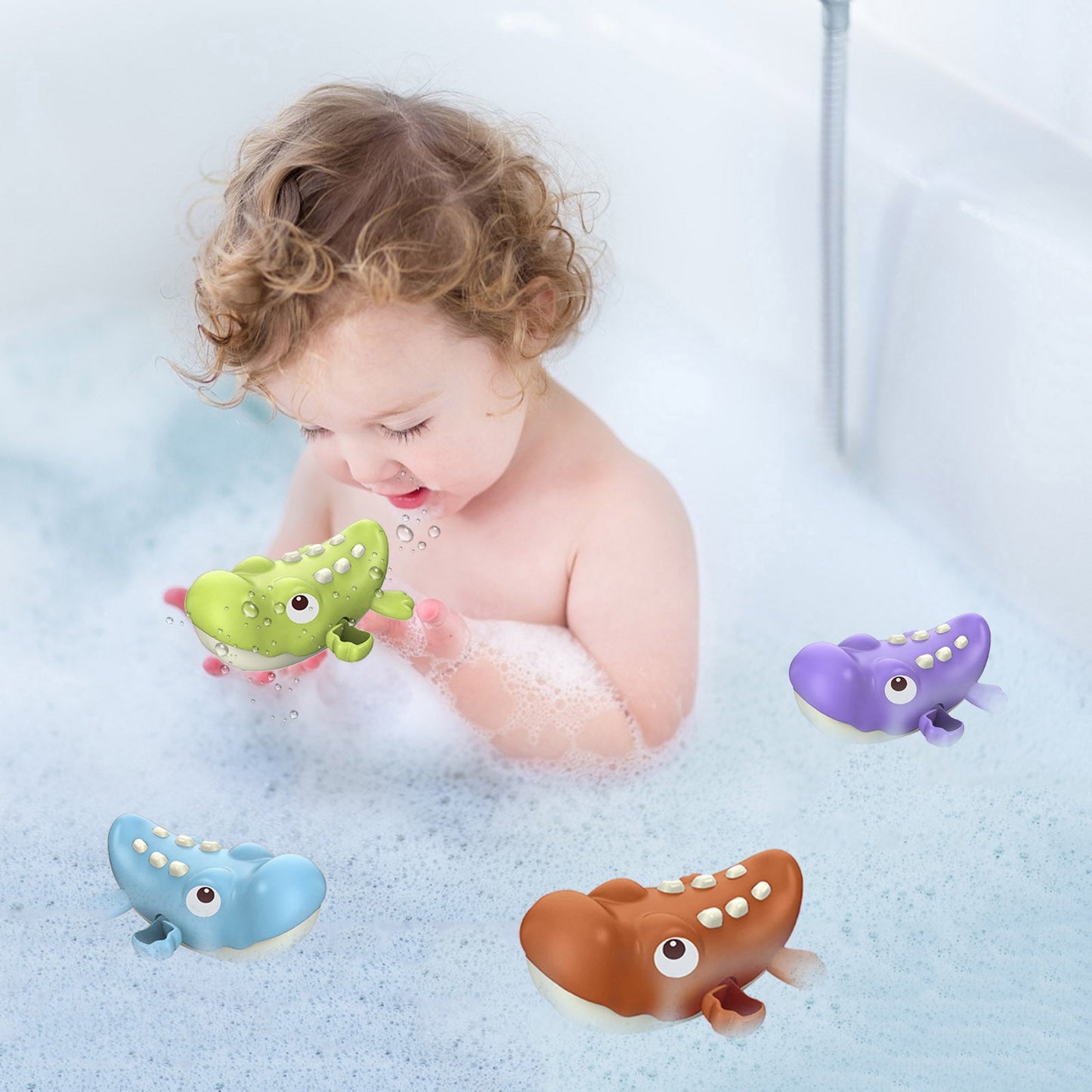 Baby Shower Animal Crocodile Water Toy Infant Swim