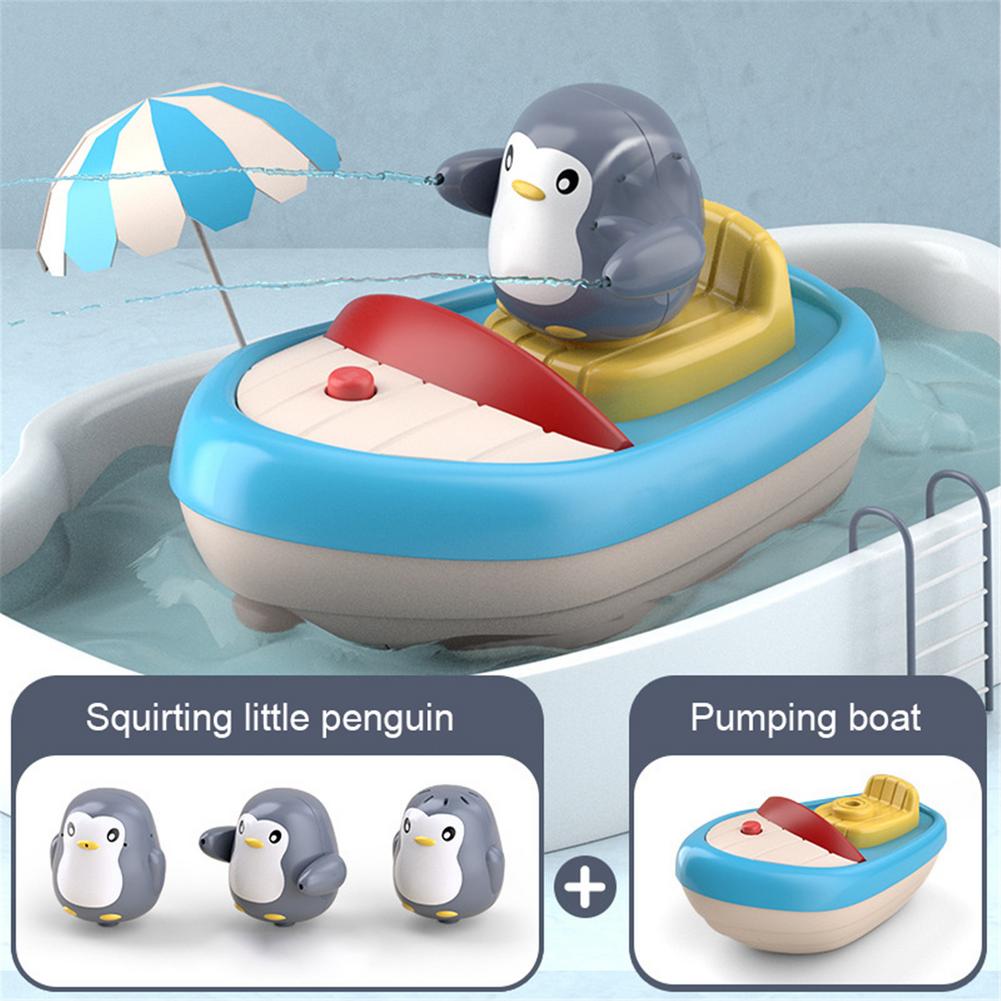 Water Spray Penguin Bathtub Shower Toys For Infants