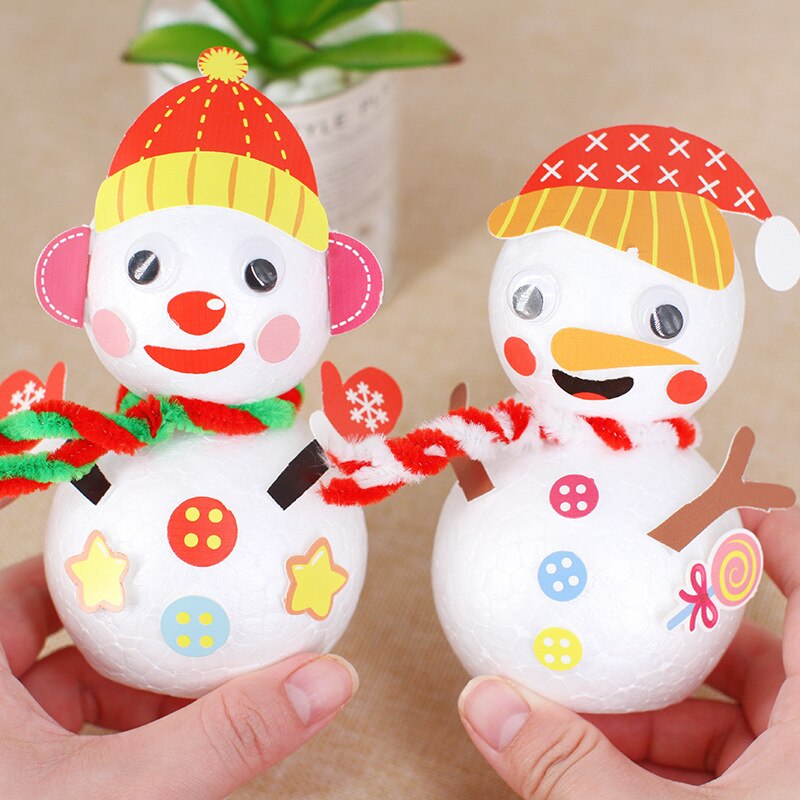 Easy DIY Christmas Snowman for Children