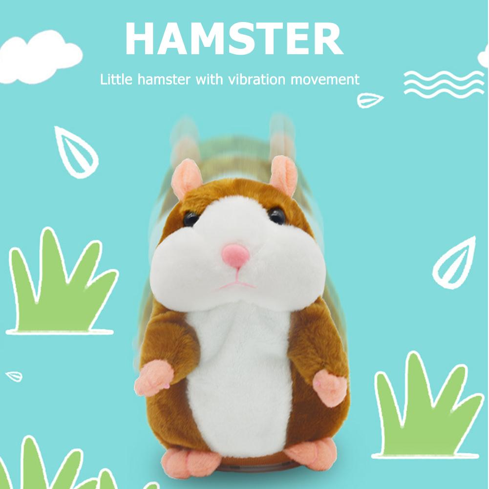 Funny Talking Repeat Hamster Plush Toy Doll Kids Gift