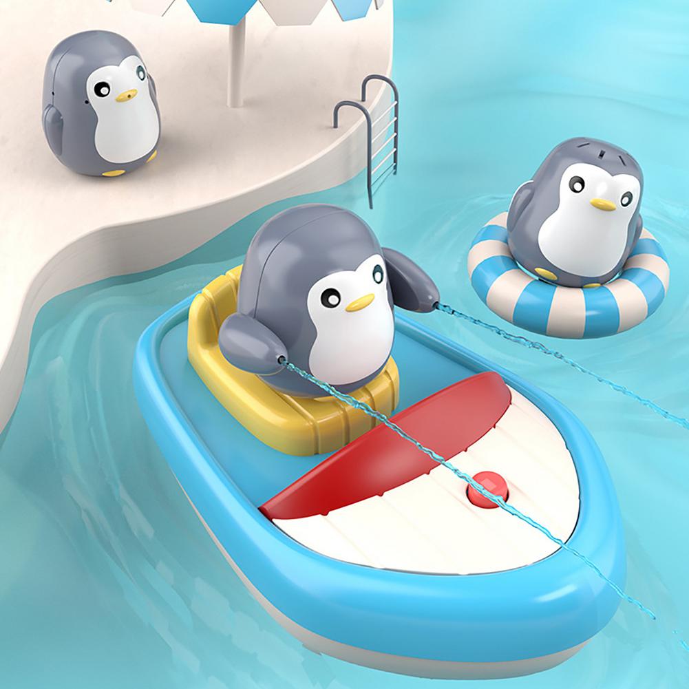 Water Spray Penguin Bathtub Shower Toys For Infants