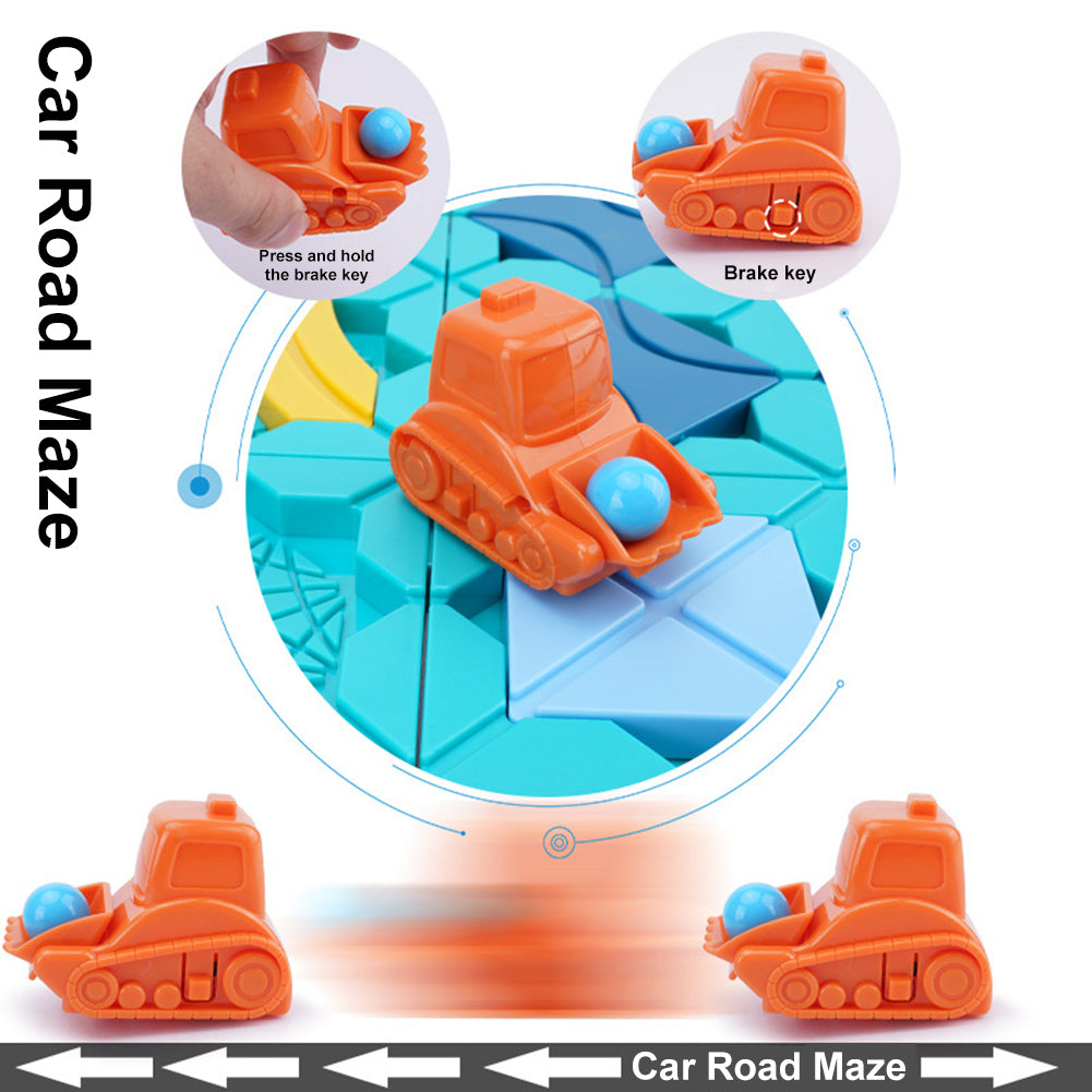 Logical Car Road Building Maze Route Builders Montessori Toys