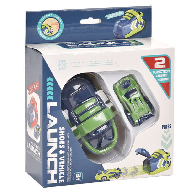 Kid's Ejection Running Shoes Toy Press Shoot Car