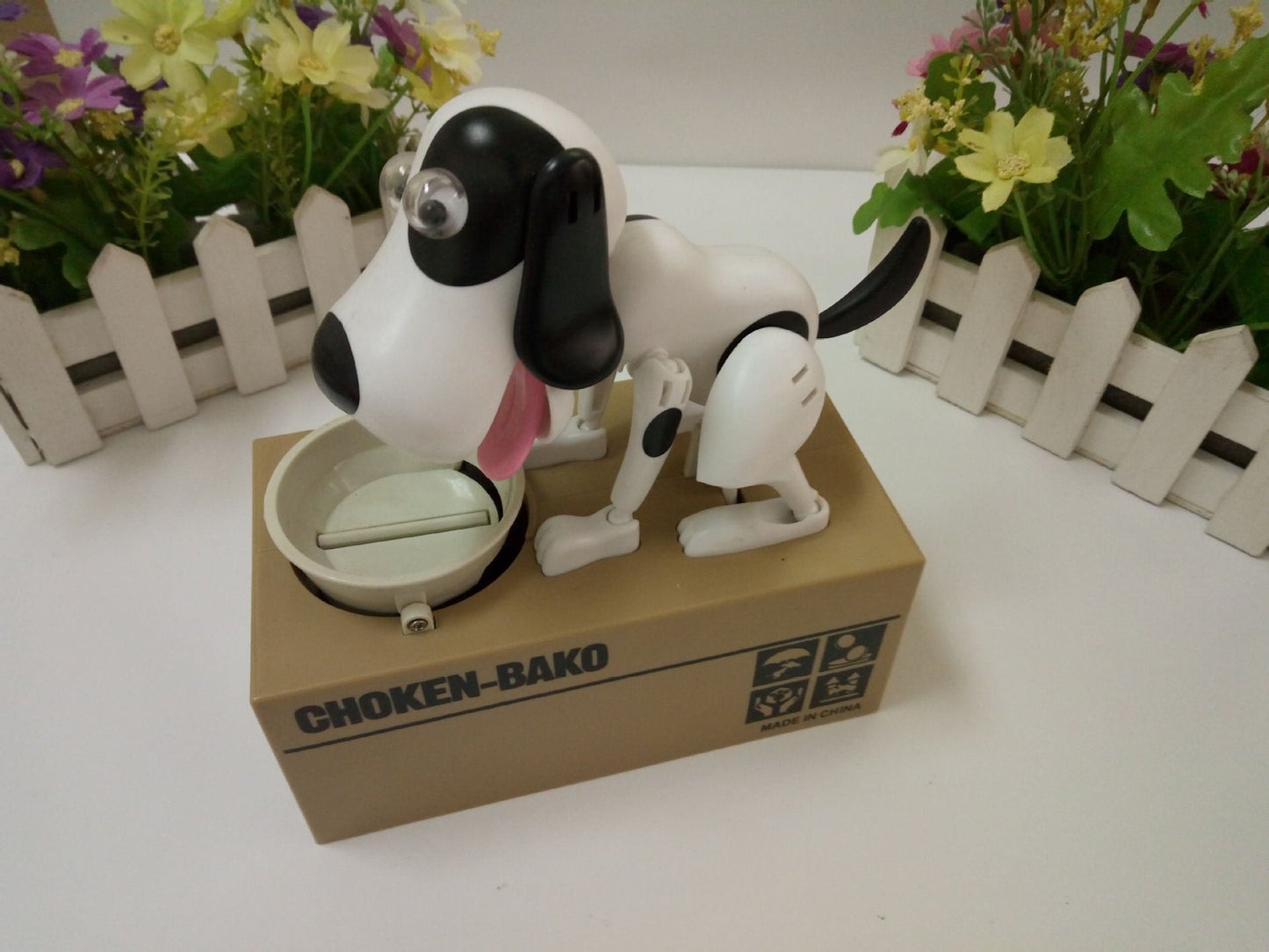 Eat money dog piggy bank creative electric cartoon steal money dog