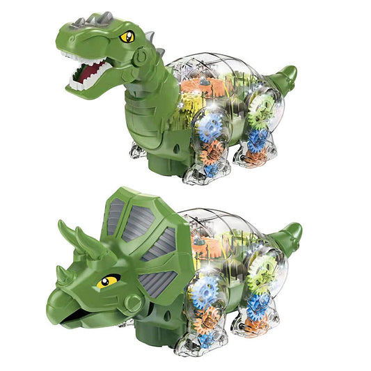 Gear Dinosaur Triceratops Tyrannosaurus With Lighting Music