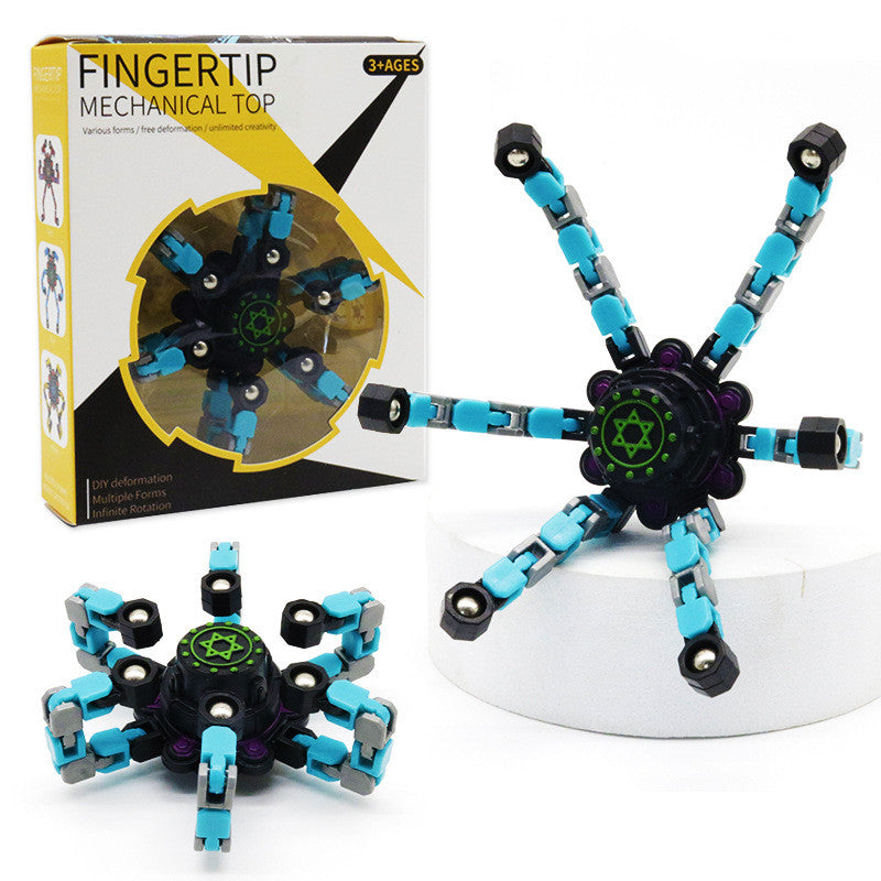 Fingertip mechanical top diy deformation toys