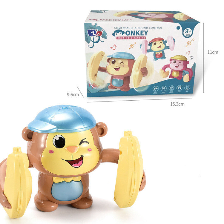 Electric Tumbling Monkey Toy Light Music for Toddlers