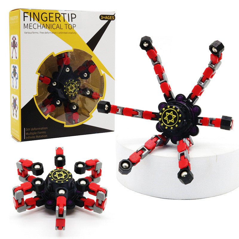 Fingertip mechanical top diy deformation toys