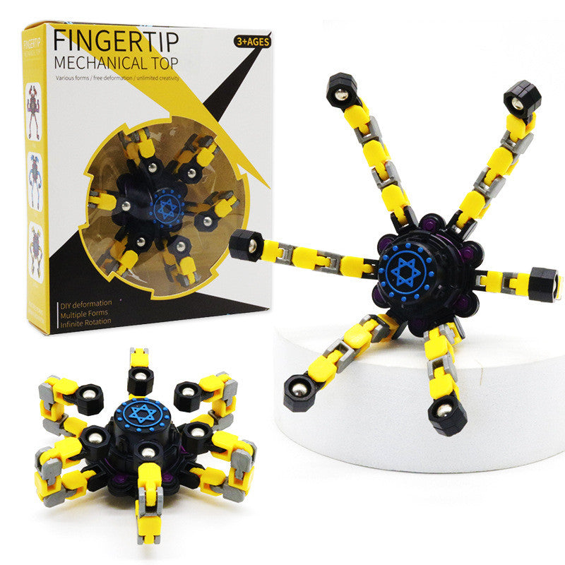 Fingertip mechanical top diy deformation toys