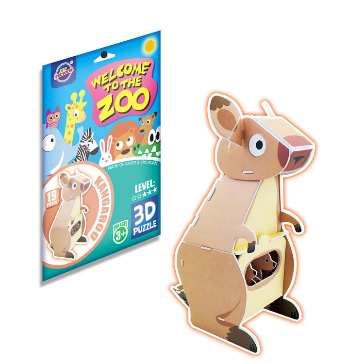 Cardboard Animal 3D Puzzles Jigsaw DIY Crafts Toys