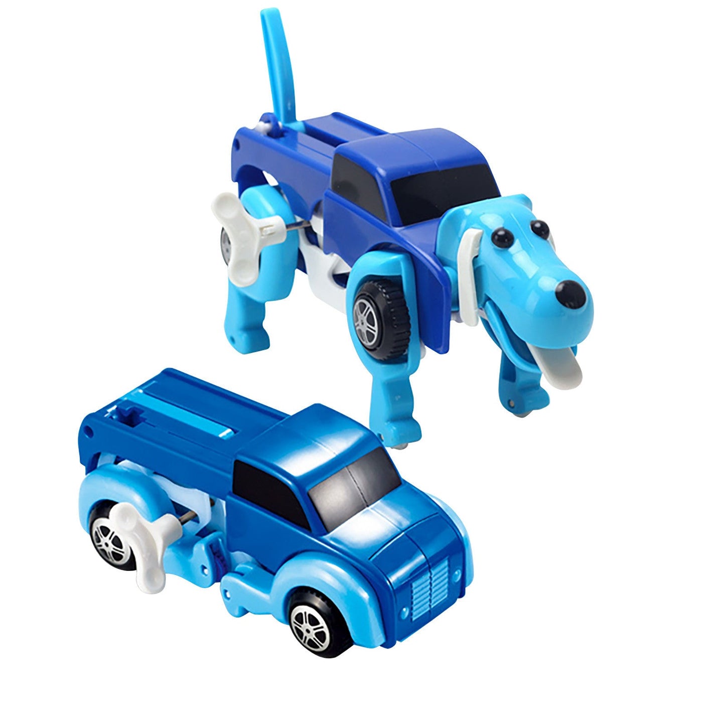 Clockwork Automatically Car Model Deformation Toy