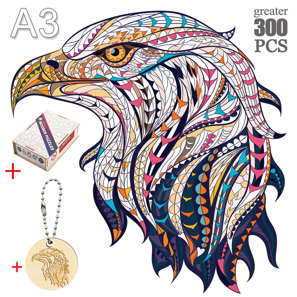 3D Wooden Animal Shape Concentration Jigsaw Puzzle