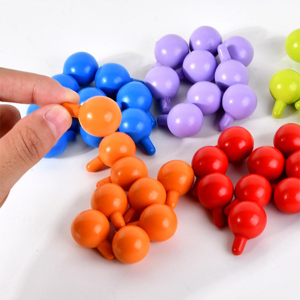 Wooden Mushroom Nails Pegboard Jigsaw Puzzle